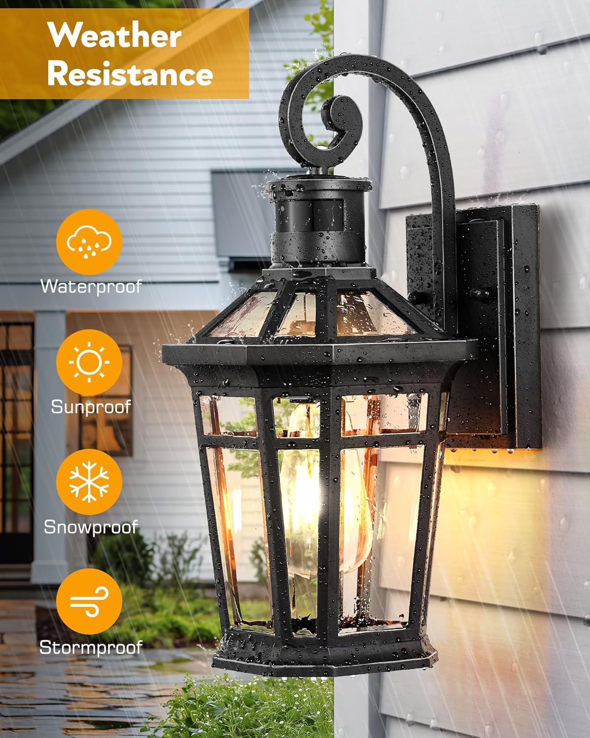 Outdoor Wall Lantern, 2-Pack