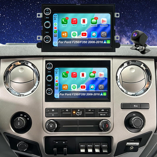 5GWiFi Radio for Ford F150 2004-2008, F250/F350 2006-2016, E150/E250/E350 2009-2014, Edge 2007-2010, Escape 2008-2012, Mustang Fusion Expedition Explorer 7"Touchscreen Stereo Carplay Android Auto GPS 7inch