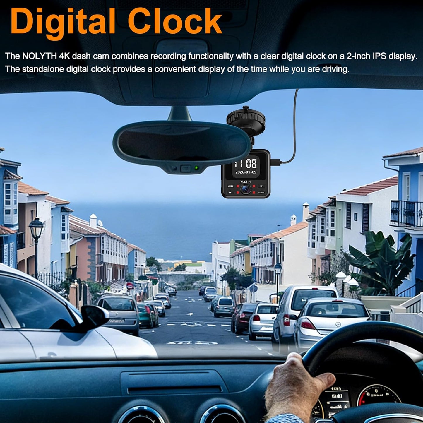 4K Dash Cam Front and Rear: FHD 3 Channel 4K+2K+1080P Dash Camera for Cars with Free 64GB Card 5G Wi-Fi Night Vision G-Sensor 24H Parking Mode for Uber Lyft Families/New Drivers