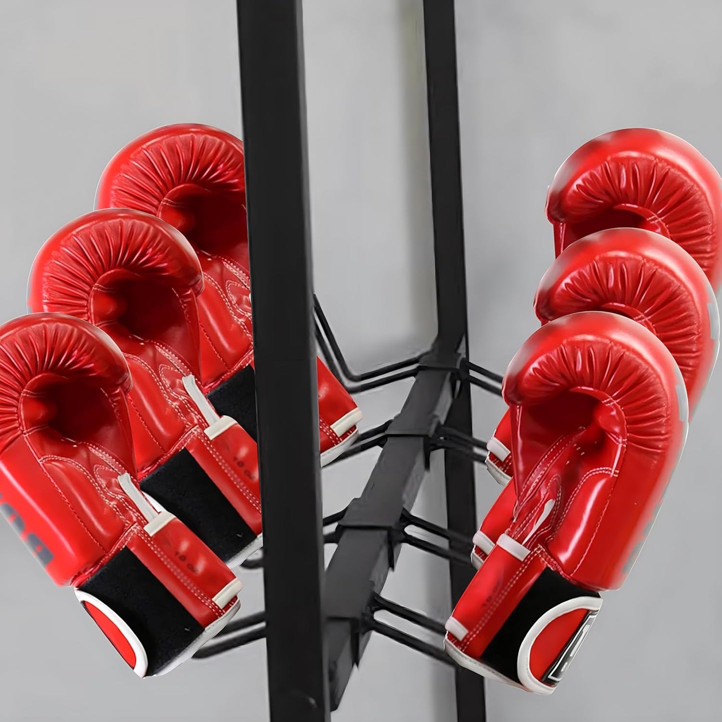 Boxing Glove Storage Rack Wall Mount Dryer Holds 20 Pairs