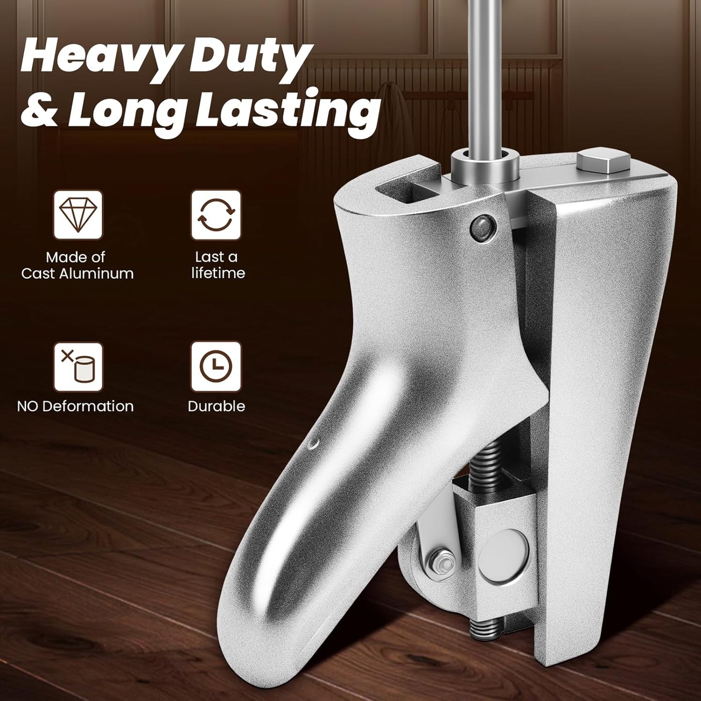 Cast Aluminum Boot Instep & Vamp Stretcher: Relieving Tightness Easily, Adjustable Boot Instep Stretcher is Suitable for Western, Cowboy, Hiking & Work Boots for Men and Women - Easy to Use