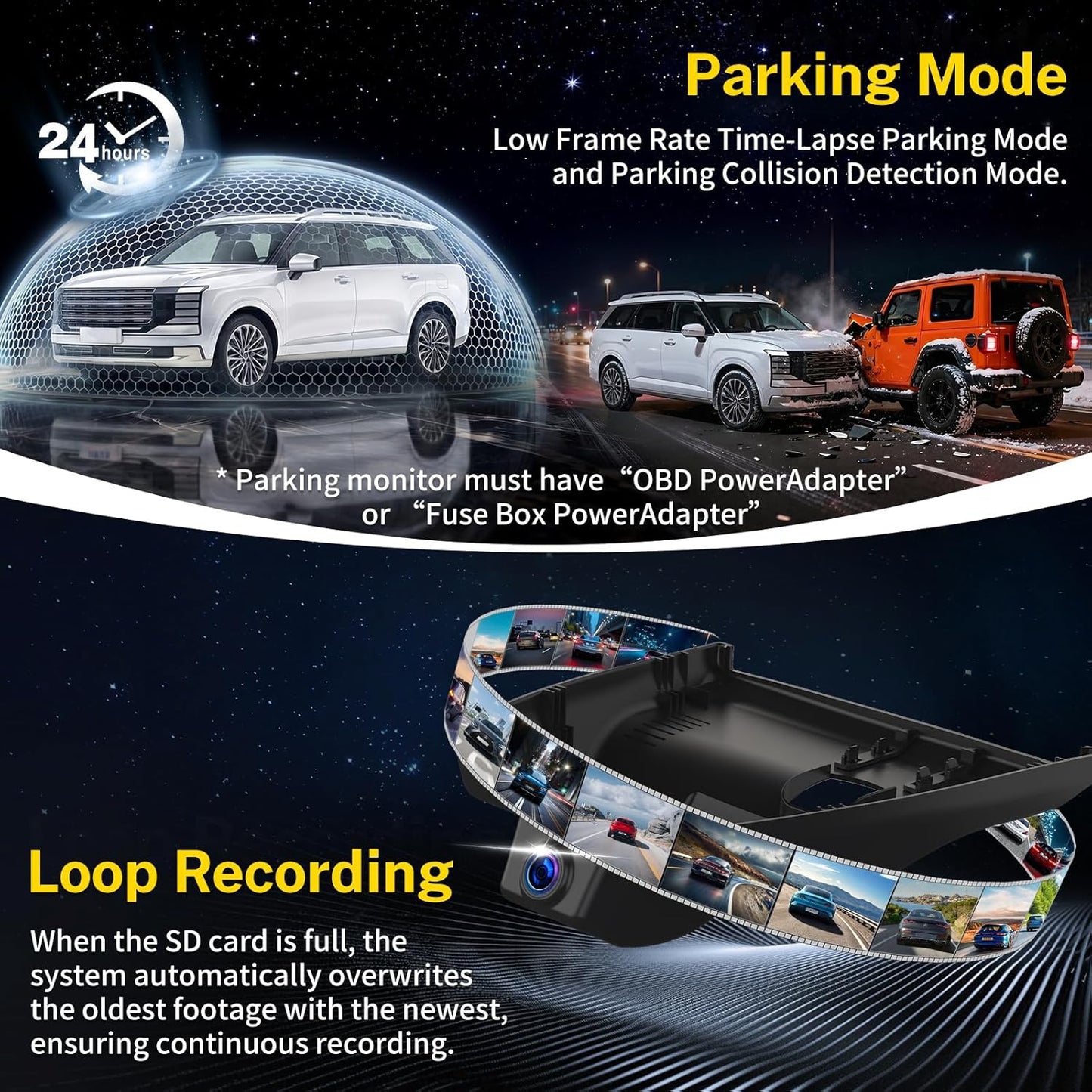 Front 4K Dash Cam fit for 2026 Hyundai Palisade & Palisade Hybrid,OEM Look,Camera 2160P Video HDR,Built-in 5.8G WiFi& APP,GPS,Plug&Play,G-Sensor,Easy to Install,Loop Recording