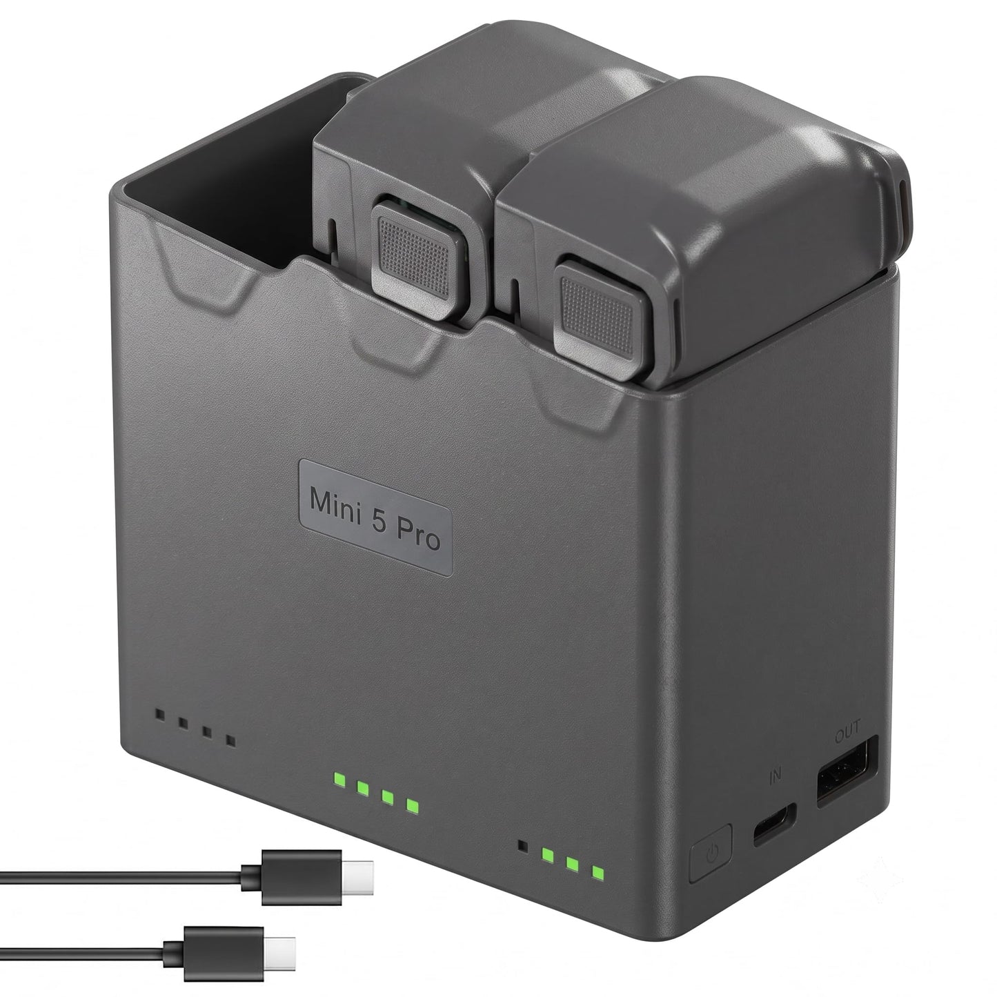 Intelligent Flight Battery Plus(2-Pack) with Bi-Directional Charging Hub for DJI Mini 5 Pro 5000 mAh 47 Mins Flight Time Upgrade 2025