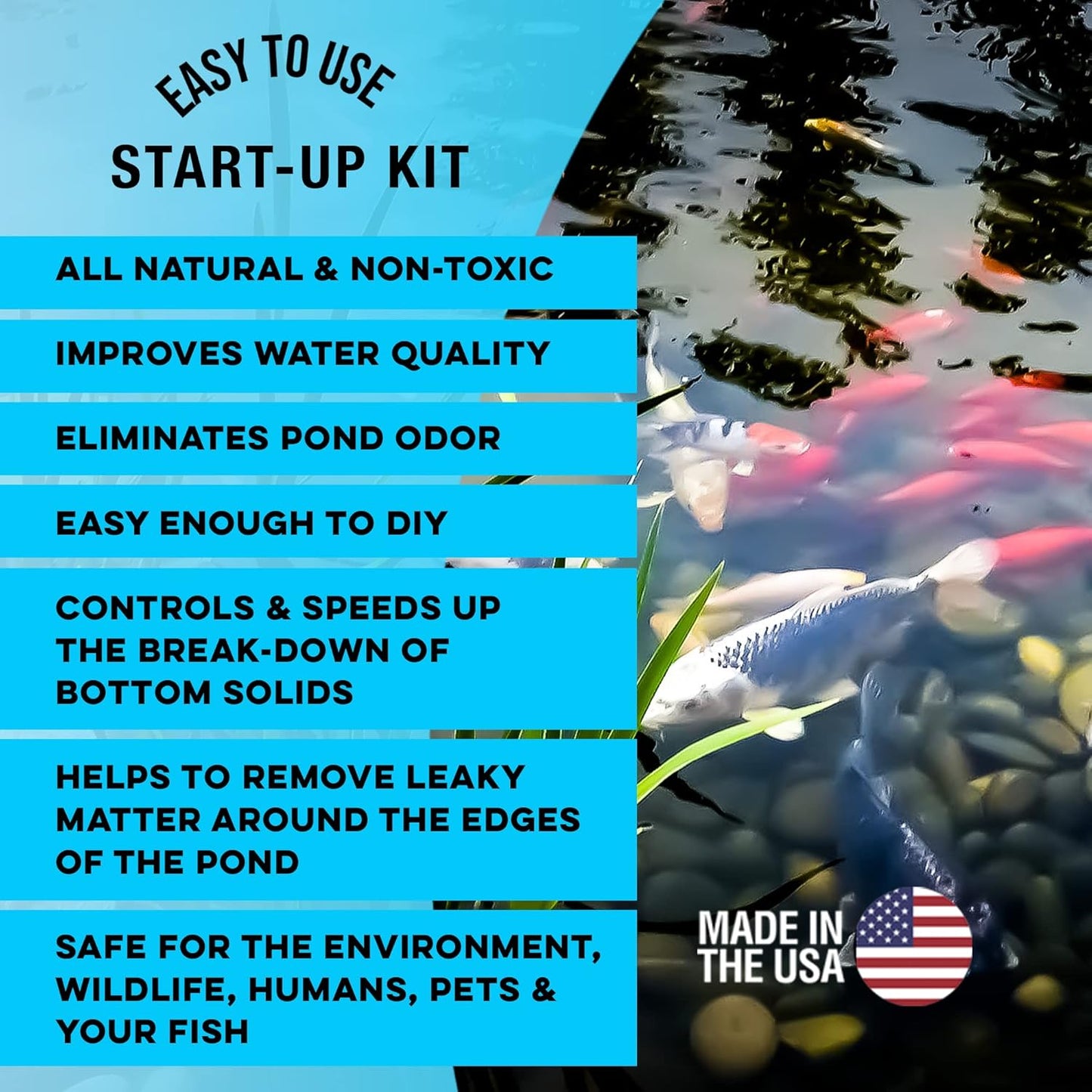 MICROBE-LIFT Clean Pond Kit, Cleans up to 1/4 Acre, Includes Professional Blend Water Clarifier Treatment, and Sludge-Away Sludge Remover to Maintain