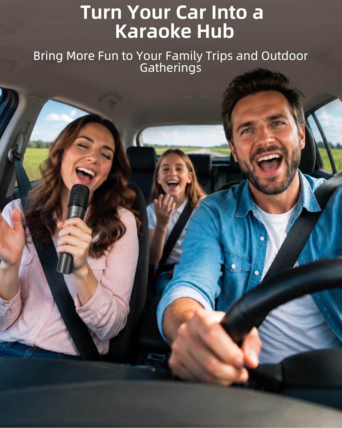 OTIC AI Karaoke Microphone, Bluetooth Receiver HiFi Wireless Audio Adapter