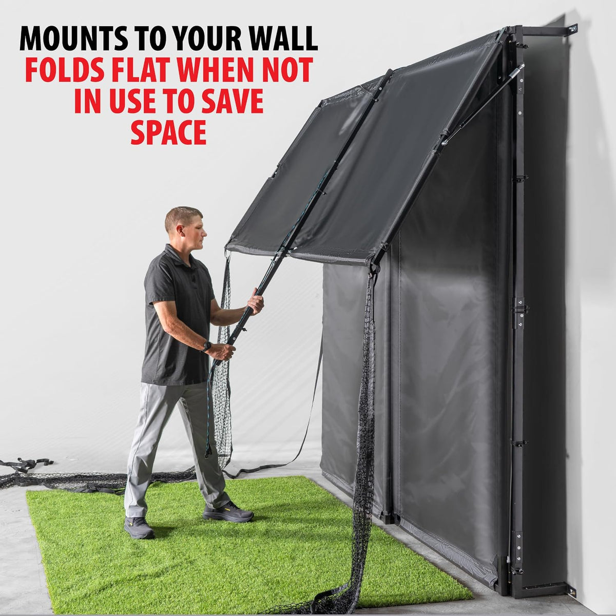 Fold Up Golf Simulator Enclosure 11' x 8'4 x 5'