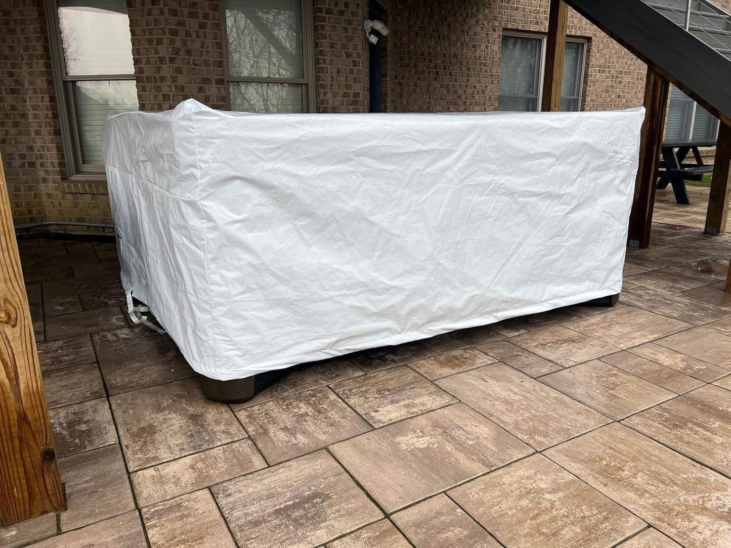 Transhield Ultimate Heavy Duty Hot Tub Cover Protector | Complete Protection for Hard Covers and Hot Tub | 95&#34; x 95&#34; x 40&#34;