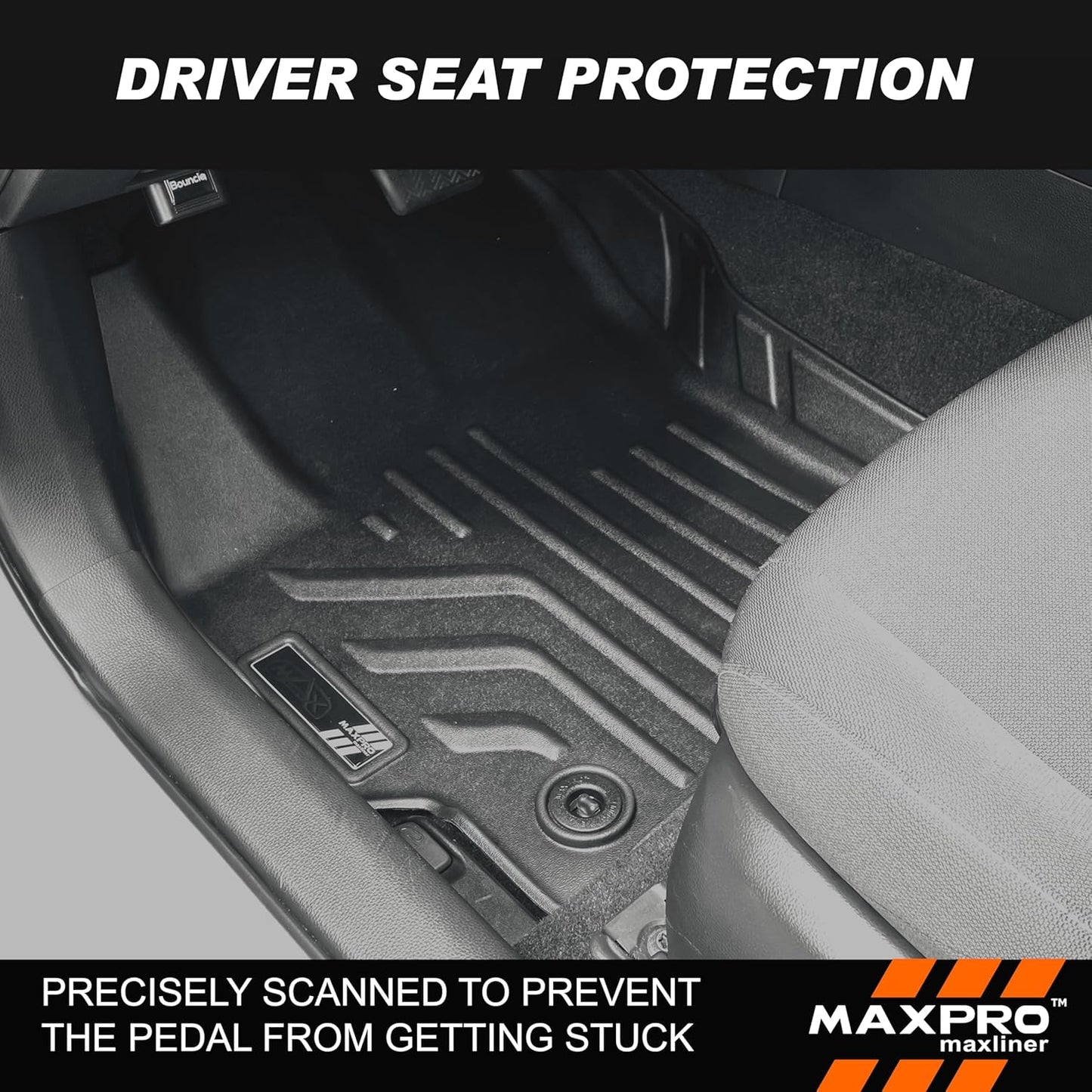 Premium MAXPRO All Weather Mats - Floor Mats for Toyota Corolla Hatchback 2020-2025 (1st &2nd Row Set) Custom Fit TPE Waterproof Floor Liners, Heavy Duty Car Floor Mats All Weather, Anti-Slip Car Mats