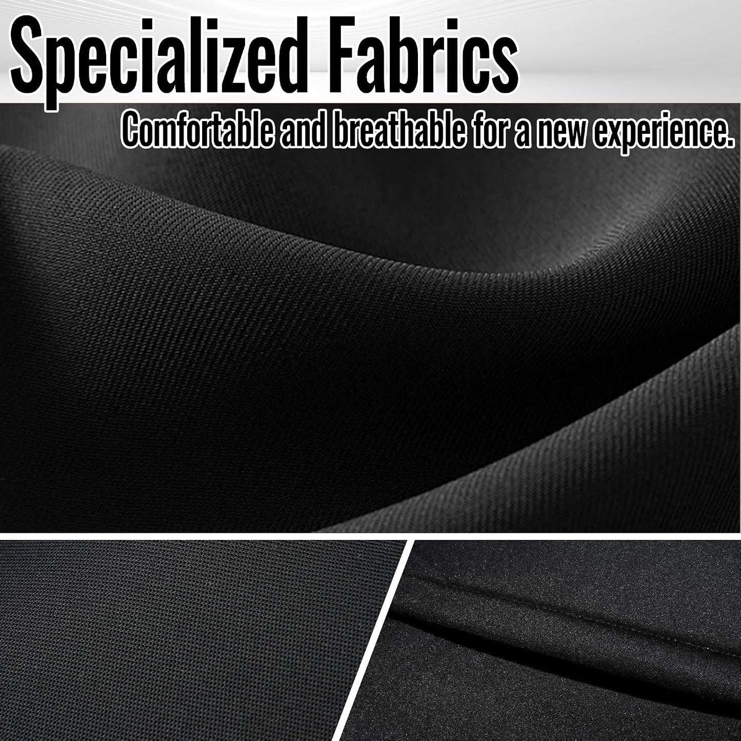 Front&Rear Heavy-Duty High-Density Composite Fabric Seat Covers for Dodge Ram 2500 2019-2024,Fits Front Bucket Seats & Rear Full Bench，Waterproof & Foam Padded-Black Black for Dodge Ram 2500 2019-2024 Front&Rear