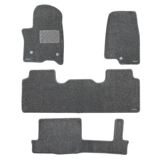 WENNEBIRD Superior Carpet Floor Mats for 2021-2026 GMC Yukon 8 Seats (Not for XL & 7 Seats), 0.6-Inch Ultra-Thick, Noise-Reducing, All-Weather Waterproof Anti-Slip – 4-Pc Set (Gray) 2021-2026 Yukon 8 Seats 4-Pc Set (Gray)