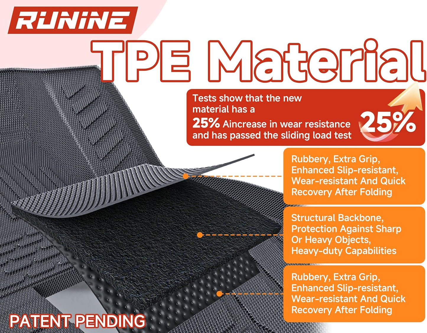 Floor Mats Cargo Liner Fit for 2021-2026 Jeep Grand Cherokee L (Only for 6-Seater w/o 2nd Row Center Armrest), All Weather Car Floor Liners Trunk Cargo Liner Car Accessories