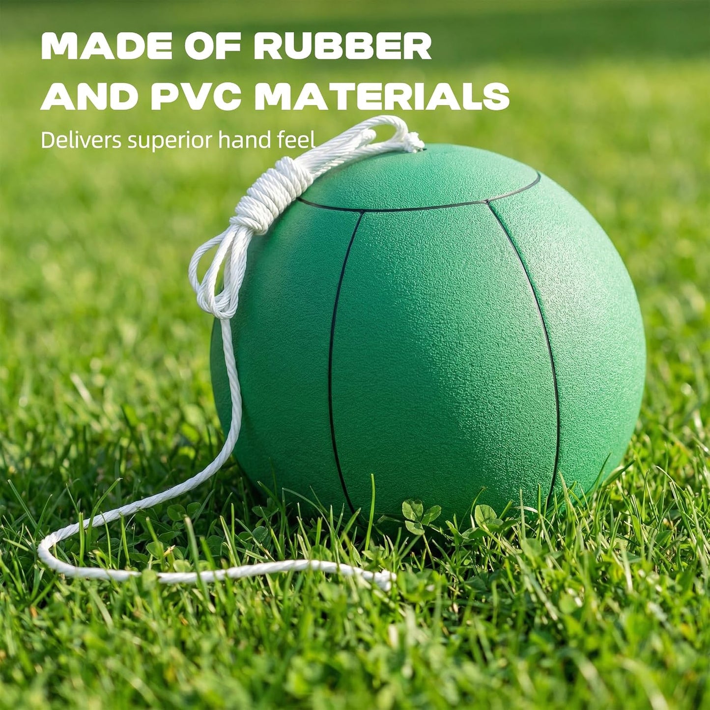 MR Tetherball Set,Tetherball Ball and Rope Set with Pole 10.43ft Height Heavy Duty，Backyard for Outdoor Games and Lawn Games