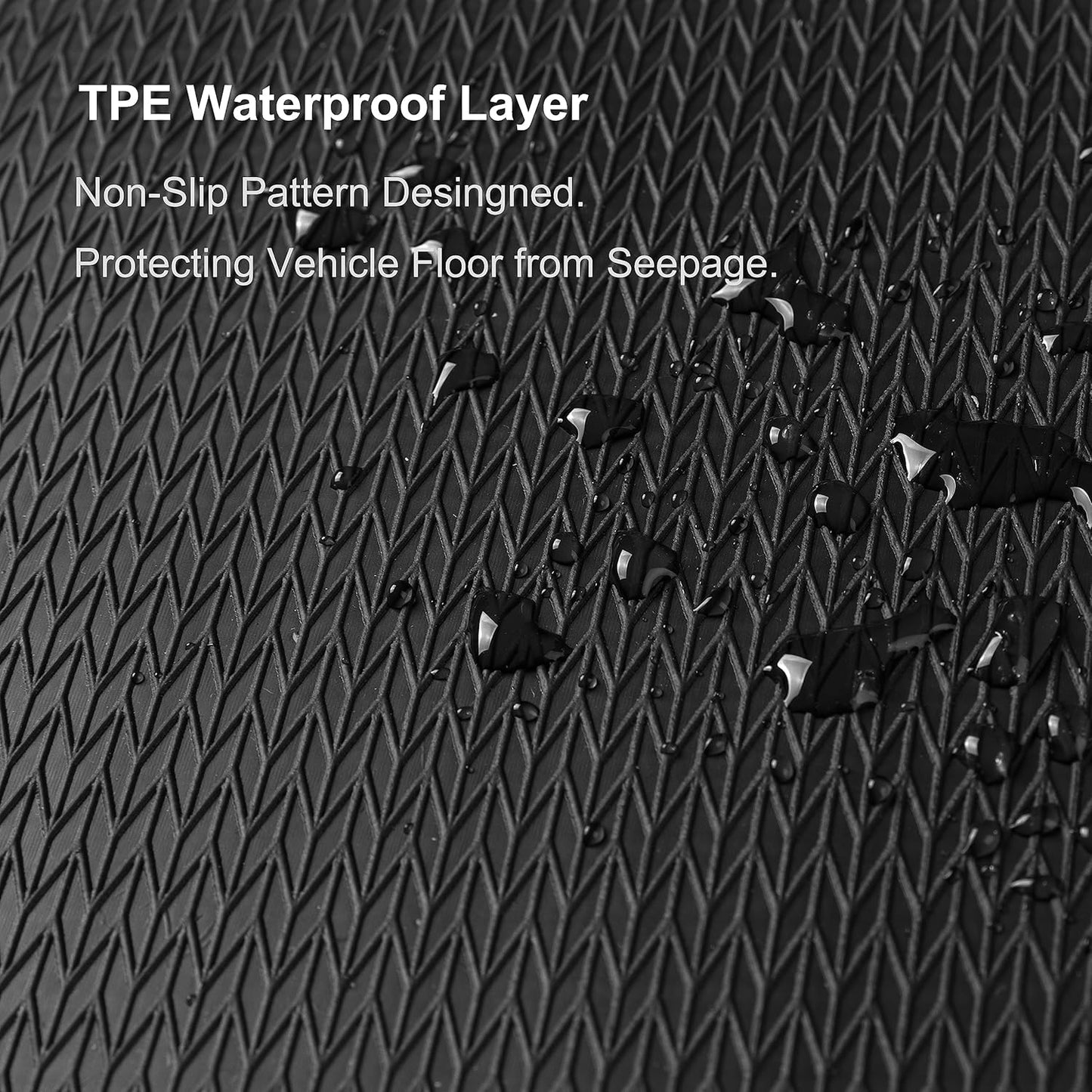WENNEBIRD Carpet Floor Mats for Cadillac XTS 2013-2019, 3Pc | 0.6-Inch Ultra-Thick Plush Carpet, Noise-Reducing Comfort, Waterproof TPE Layer, Anti-Slip Backing
