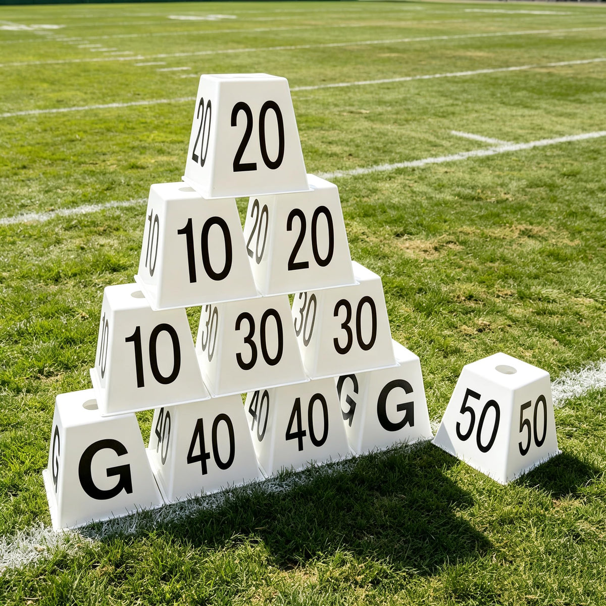 Football Yard Markers Field Markers Soccer Field Marking Kit 11 PCS