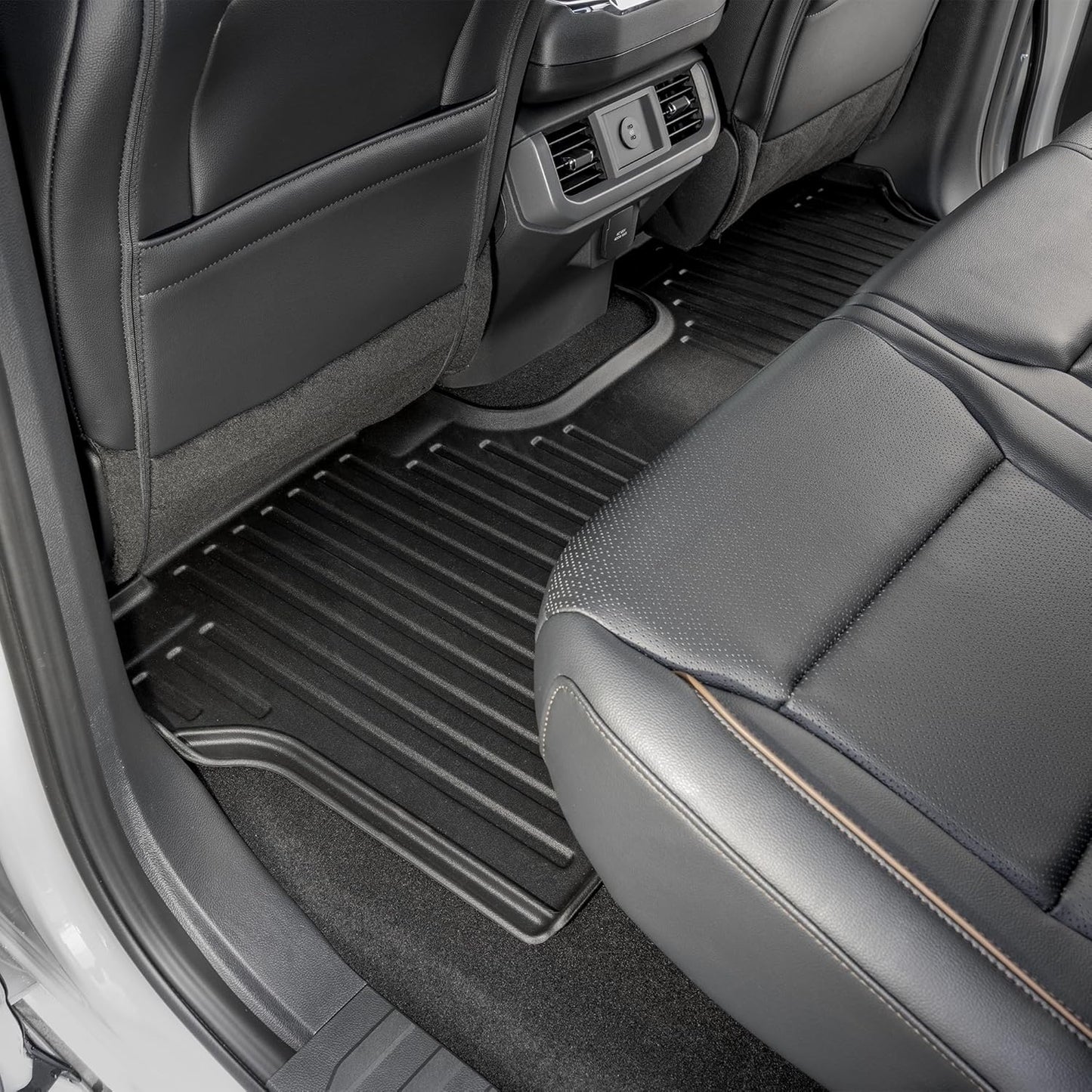Smart Choice Car Floor Mats Custom fit for 2015-2026 Ford F-150 - Made in USA - Black - Full Set 1st & 2nd Row