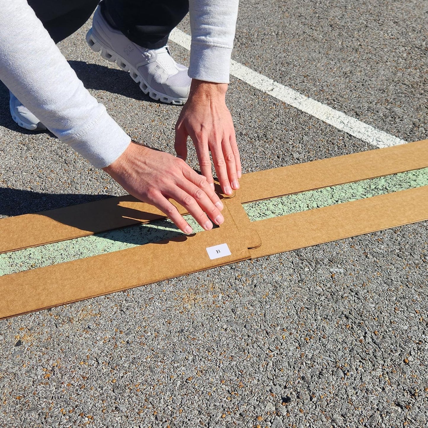 Murray Sporting Goods Standard Pickleball Court Marking Kit | Cardboard Stencil Paint Kit for Driveway, Asphalt or Concrete - Regulation Backyard Pickleball Court Kit (2.0)