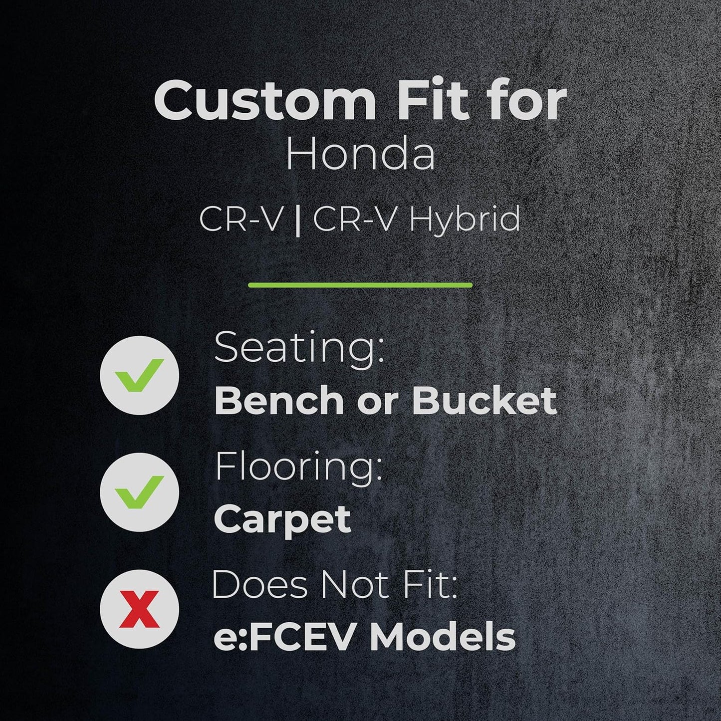 Smart Choice Car Floor Mats Custom fit for 2023-2026 Honda CR-V/CR-V Hybrid - Made in USA - Black - Full Set 1st & 2nd Row