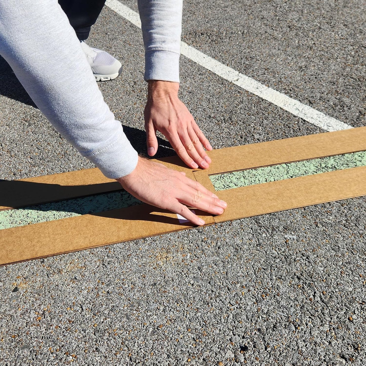 Murray Sporting Goods Standard Pickleball Court Marking Kit | Cardboard Stencil Paint Kit for Driveway, Asphalt or Concrete - Regulation Backyard Pickleball Court Kit (2.0)