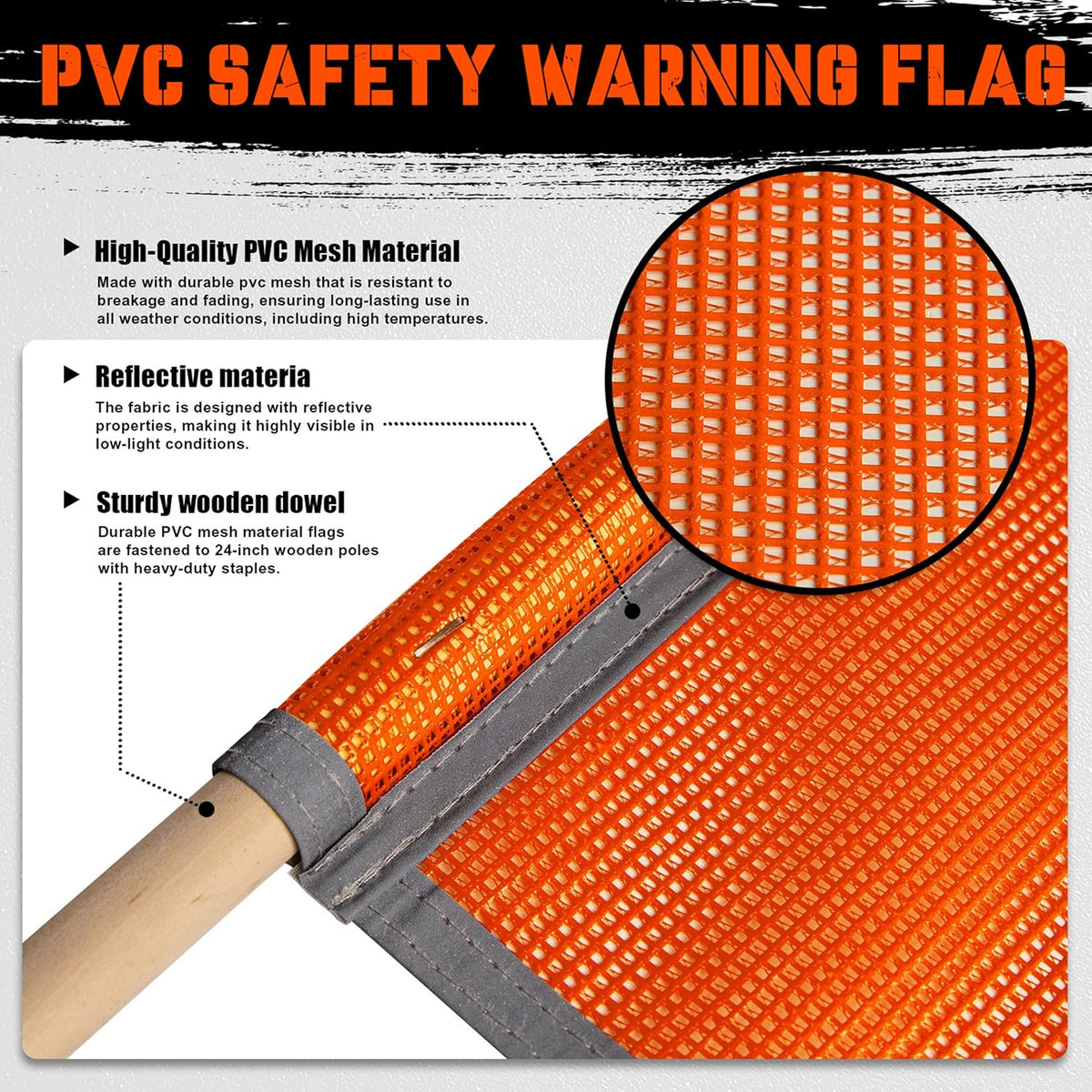 Oversize Load Sign Kit,2 Oversize Banners, 8 Safety flags,4 Magnets. B-10-Piece Set